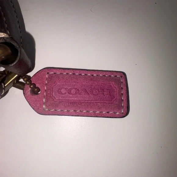 Coach Pink Suede Shoulder Bag - Picture 5 of 8
